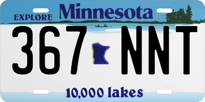 MN license plate 367NNT