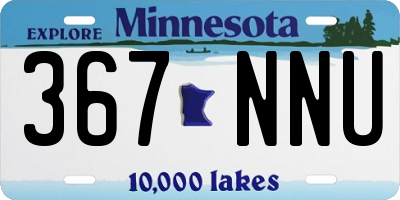 MN license plate 367NNU