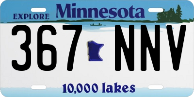 MN license plate 367NNV