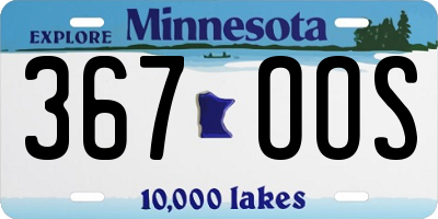 MN license plate 367OOS