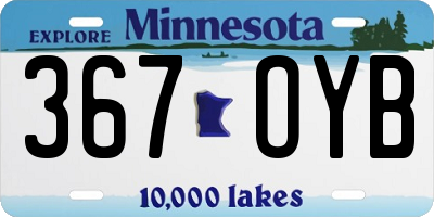 MN license plate 367OYB
