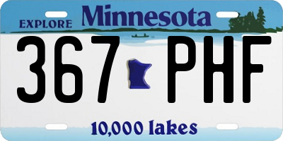 MN license plate 367PHF