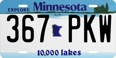 MN license plate 367PKW