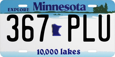 MN license plate 367PLU