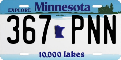 MN license plate 367PNN