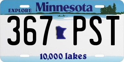 MN license plate 367PST
