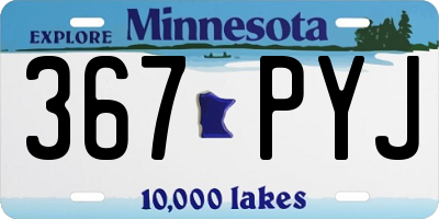 MN license plate 367PYJ