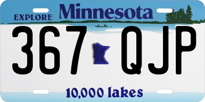 MN license plate 367QJP