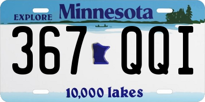 MN license plate 367QQI