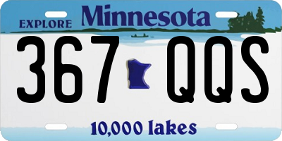 MN license plate 367QQS