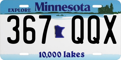 MN license plate 367QQX