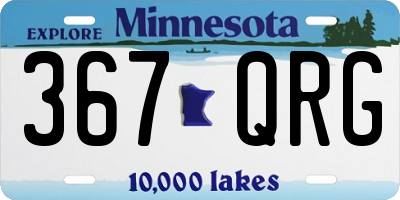 MN license plate 367QRG