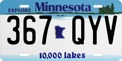 MN license plate 367QYV