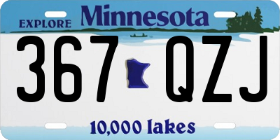 MN license plate 367QZJ