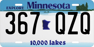MN license plate 367QZQ