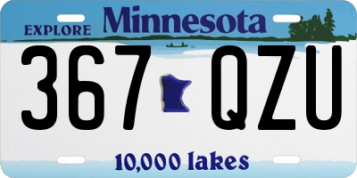 MN license plate 367QZU