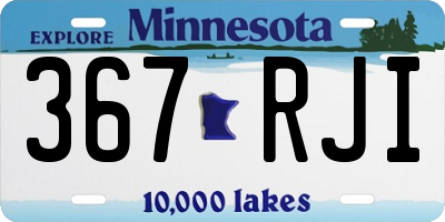MN license plate 367RJI