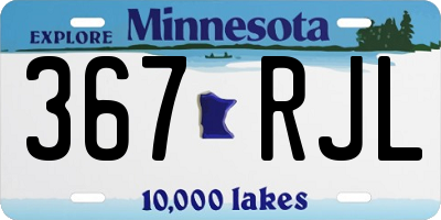 MN license plate 367RJL