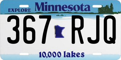 MN license plate 367RJQ