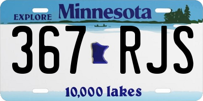 MN license plate 367RJS