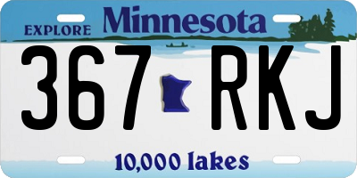 MN license plate 367RKJ