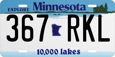 MN license plate 367RKL