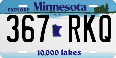 MN license plate 367RKQ