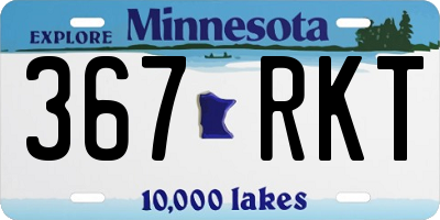 MN license plate 367RKT