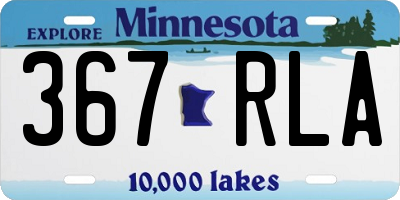 MN license plate 367RLA