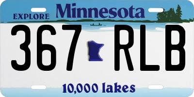 MN license plate 367RLB