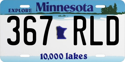 MN license plate 367RLD