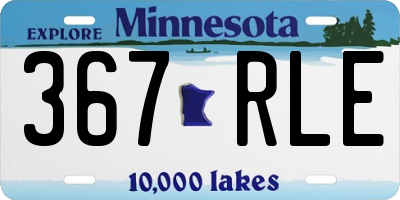 MN license plate 367RLE