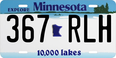 MN license plate 367RLH