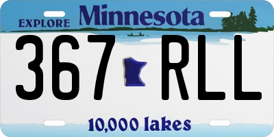 MN license plate 367RLL