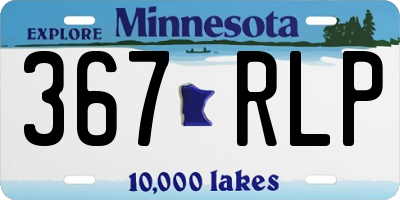 MN license plate 367RLP