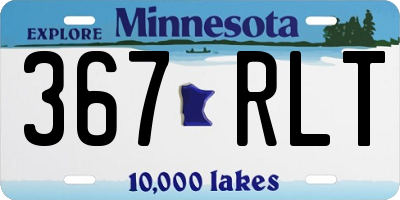 MN license plate 367RLT