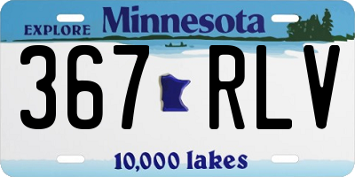 MN license plate 367RLV