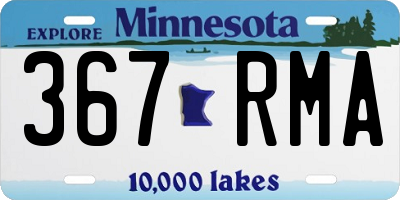 MN license plate 367RMA
