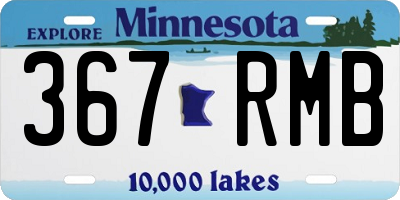MN license plate 367RMB