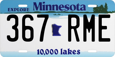 MN license plate 367RME
