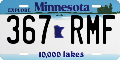 MN license plate 367RMF