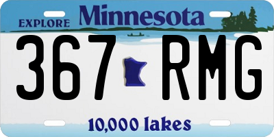 MN license plate 367RMG