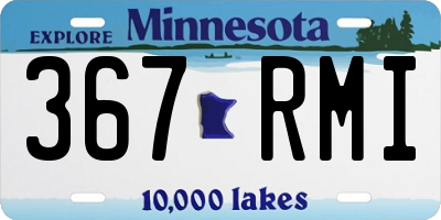 MN license plate 367RMI
