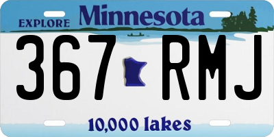 MN license plate 367RMJ