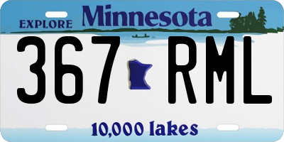 MN license plate 367RML