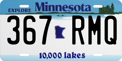 MN license plate 367RMQ