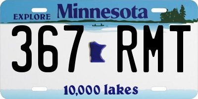 MN license plate 367RMT
