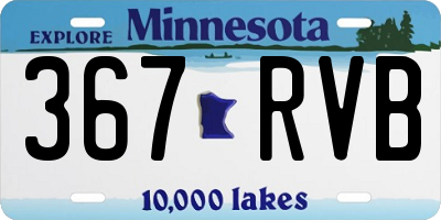MN license plate 367RVB