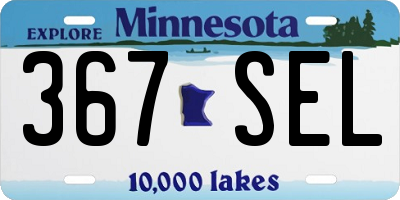 MN license plate 367SEL