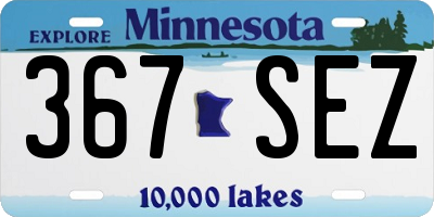 MN license plate 367SEZ
